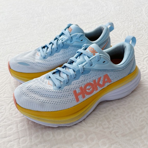 Hoka Women's Bondi 8 Road-Running Shoes Summer Song / Country Air